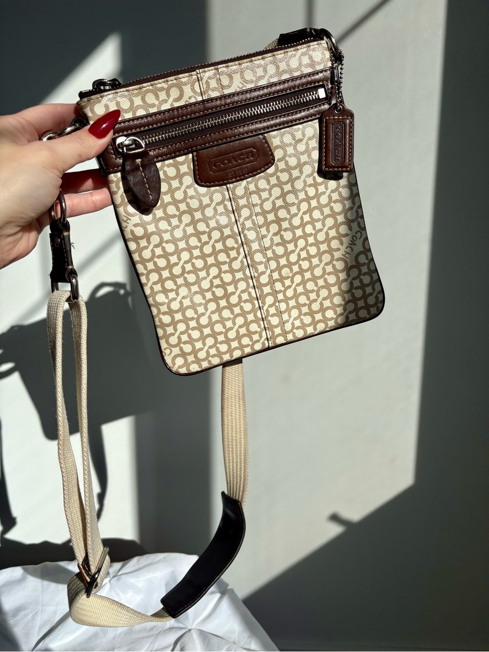 COACH Penelope Op Art Signature Swingpack Crossbody Bag | 42206